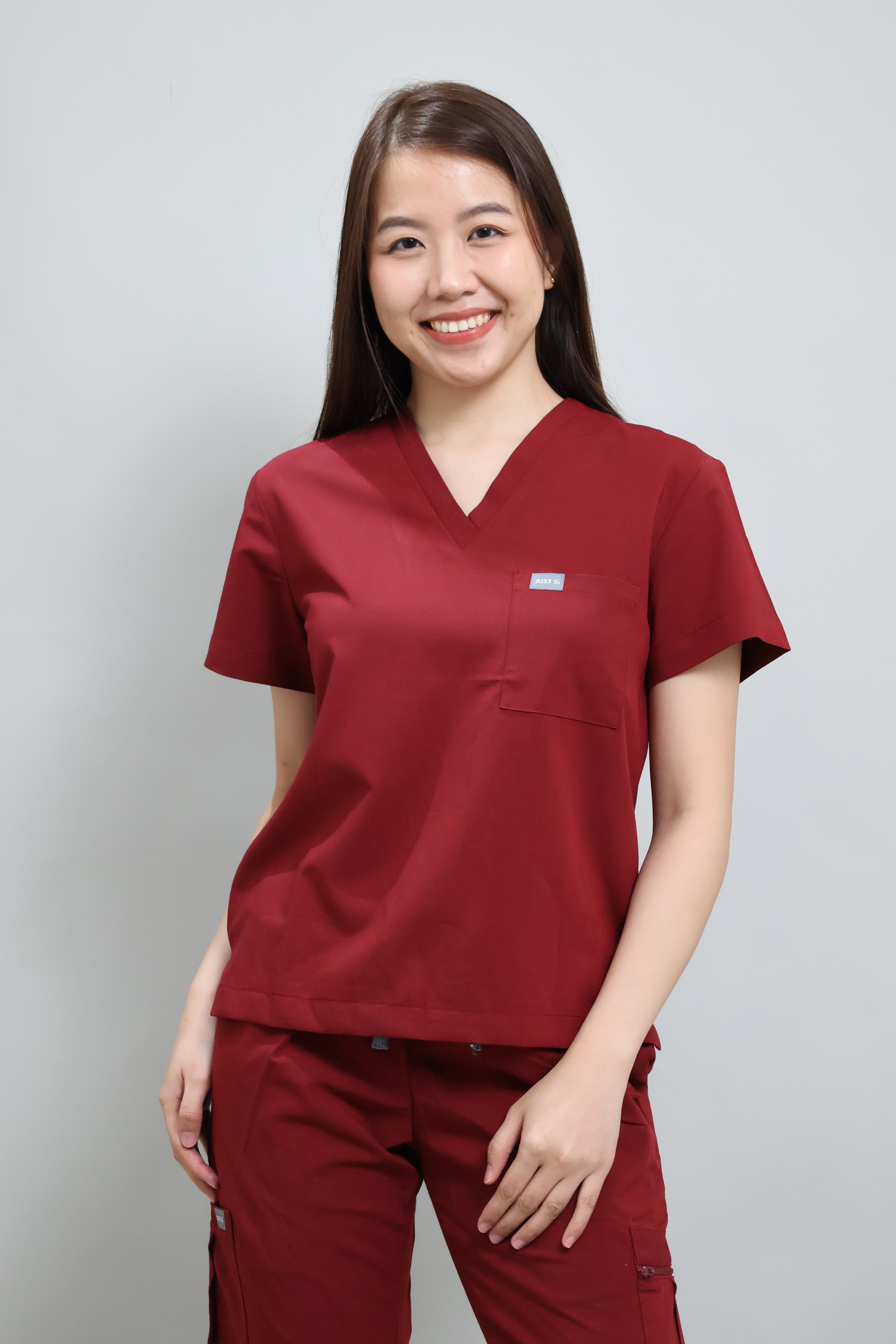 WMNS Comfort+ Scrub Set - MAROON