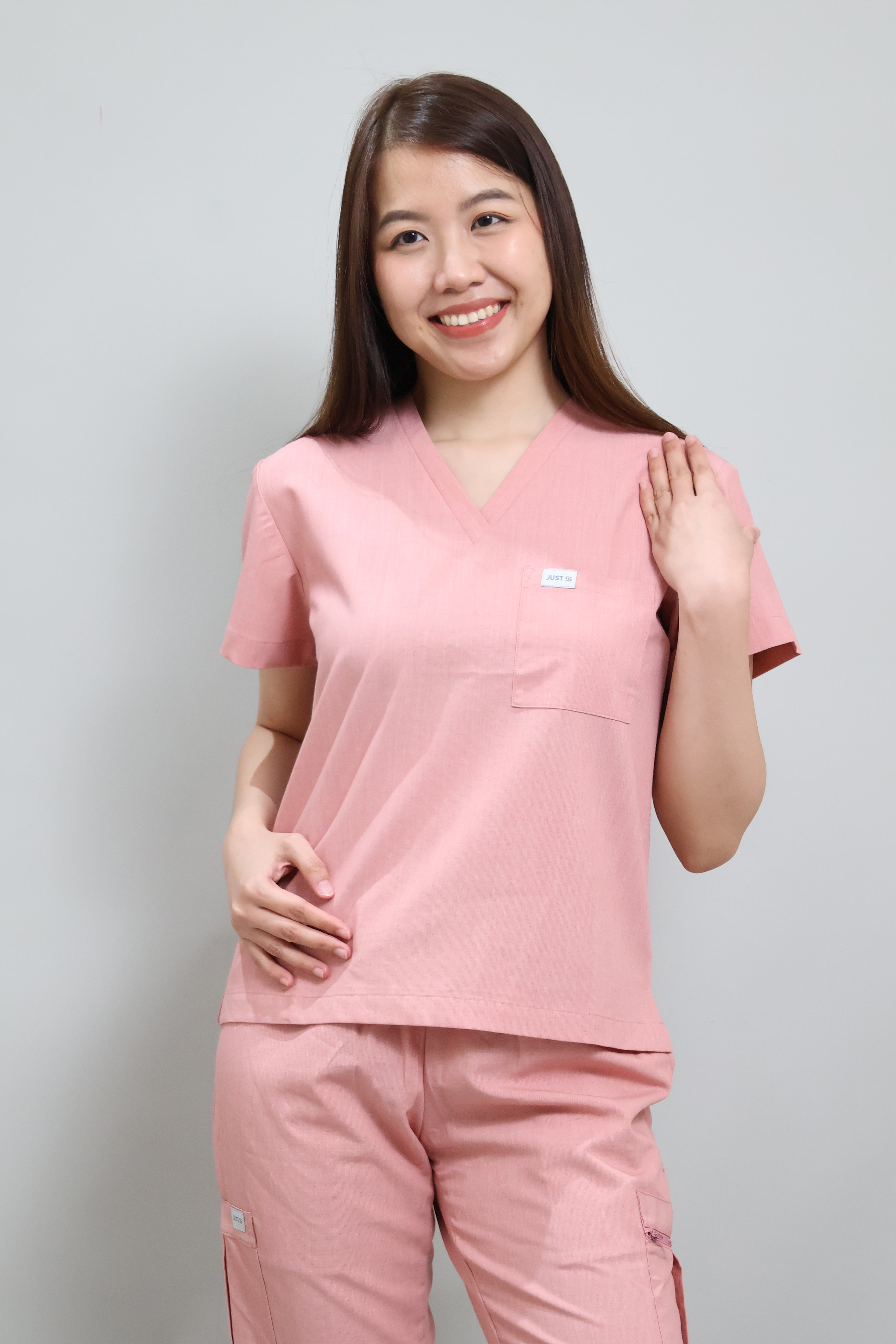 WMNS Comfort+ Scrub Set - Dusty Rose