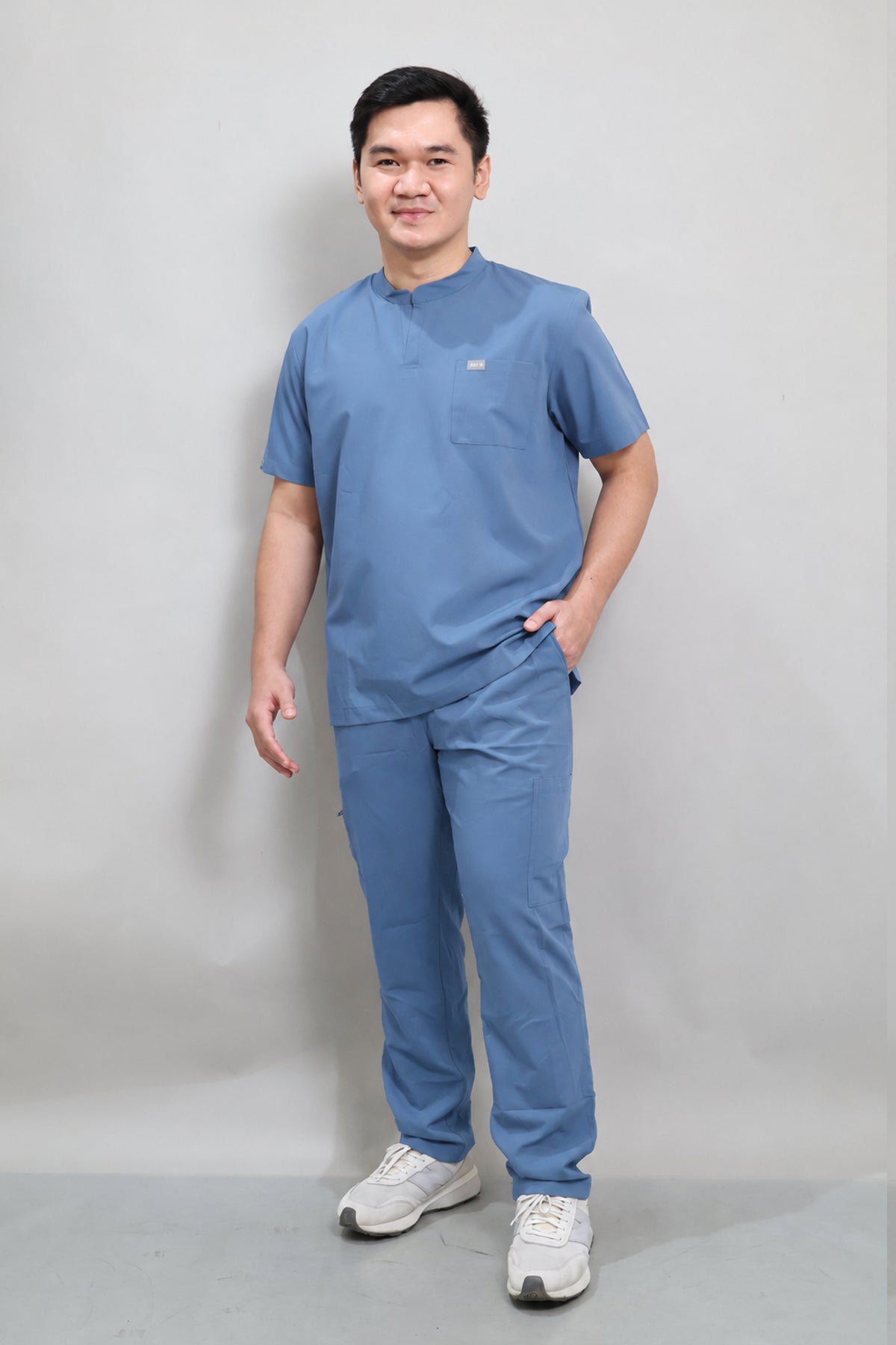 MENS Comfort+ Scrub Set – STEEL BLUE