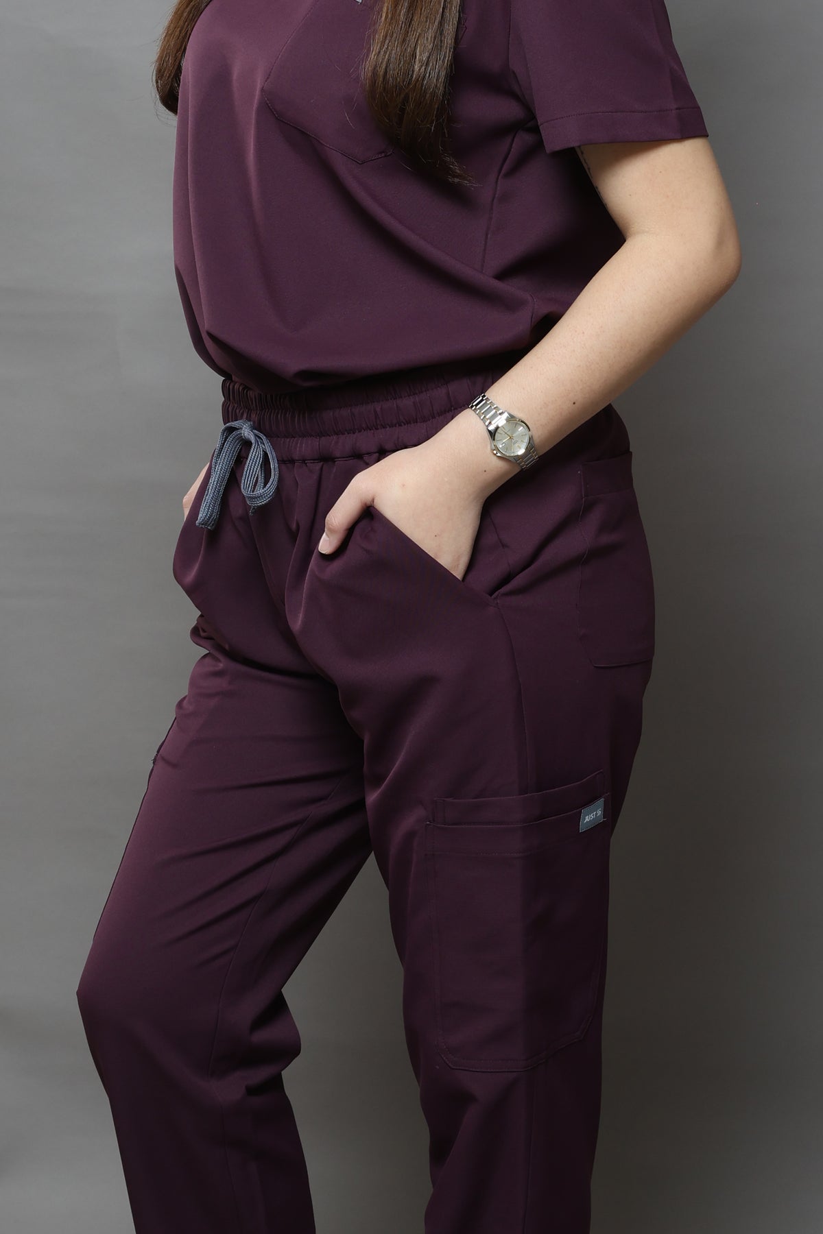 WMNS Premium Stretch  Scrub Set – PLUM