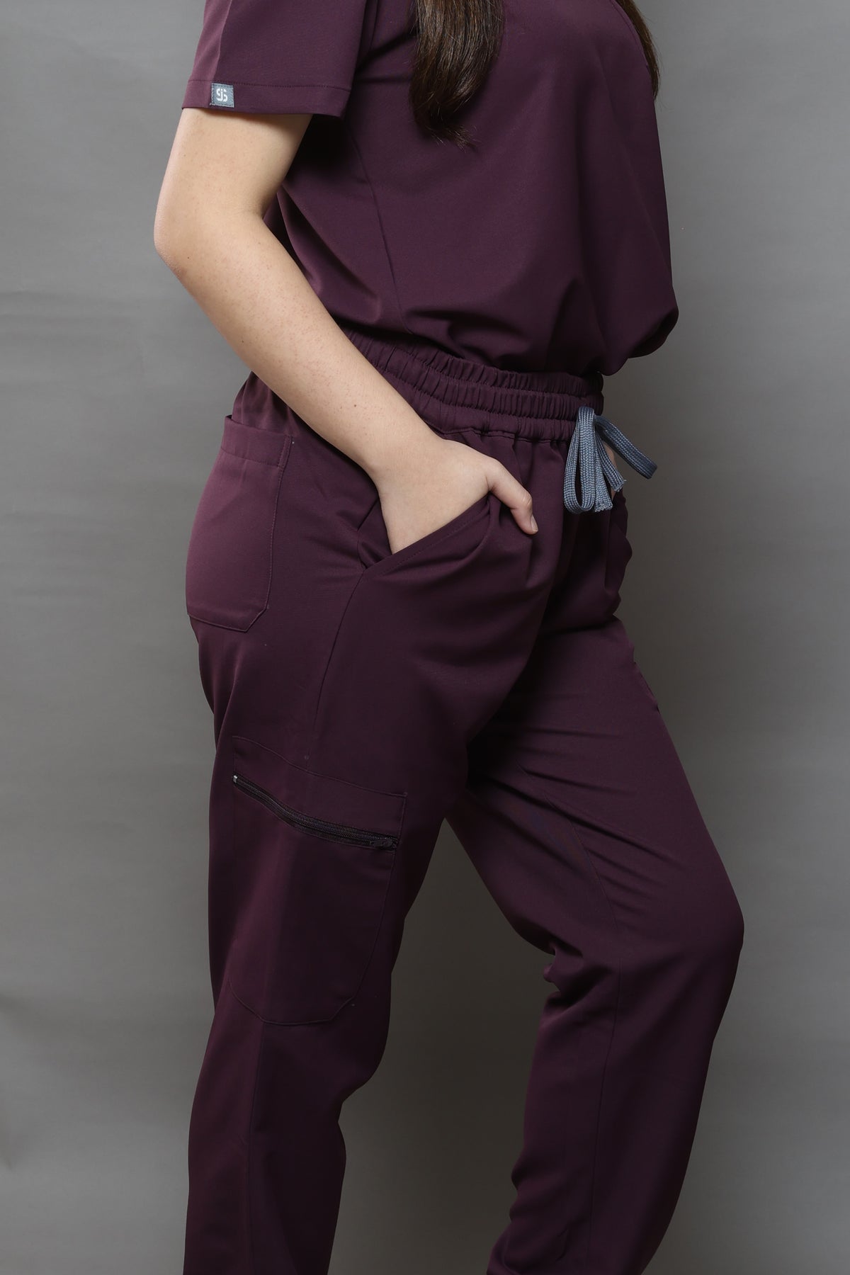 WMNS Premium Stretch  Scrub Set – PLUM