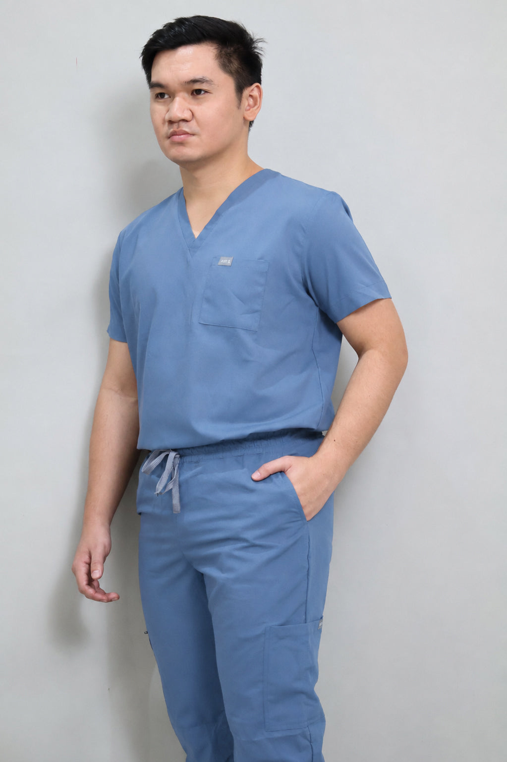 MENS Comfort+ Scrub Set – STEEL BLUE
